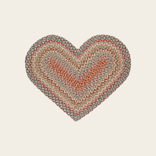 Organic Jute Heart Rug
