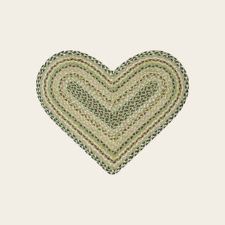 Organic Jute Heart Rug