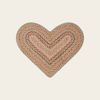Organic Jute Heart Rug