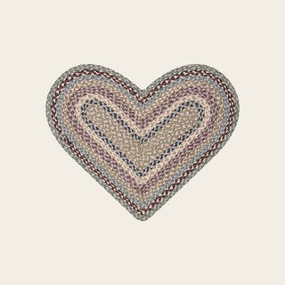 Organic Jute Heart Rug