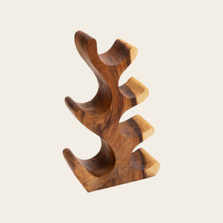Olive Wood Wine Holder