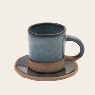Stone Glazed Macchiato Cup & Saucer
